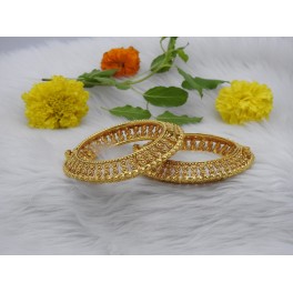 Shimmering Gold Bangles