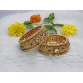 Ethnic Brass Matte Kada