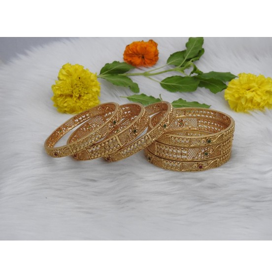 Rajputana Floral Bangle Collection