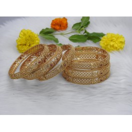 Floral Cross Elegance Bangles Ensemble