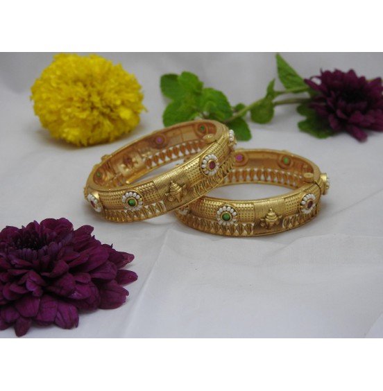 Ganesha Engraved Bangles