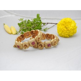 Gemstone Glisten Ghungroo Bangles