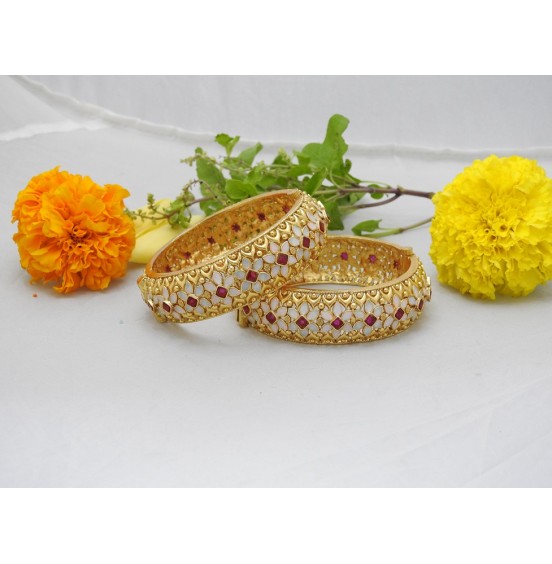 Floral Fiesta Meenakari Bangles