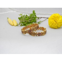 Forest Glow Ruby Bangles