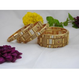 Hexa Meena Enamel Bangles