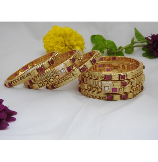 Temple-inspired Divine Bangles